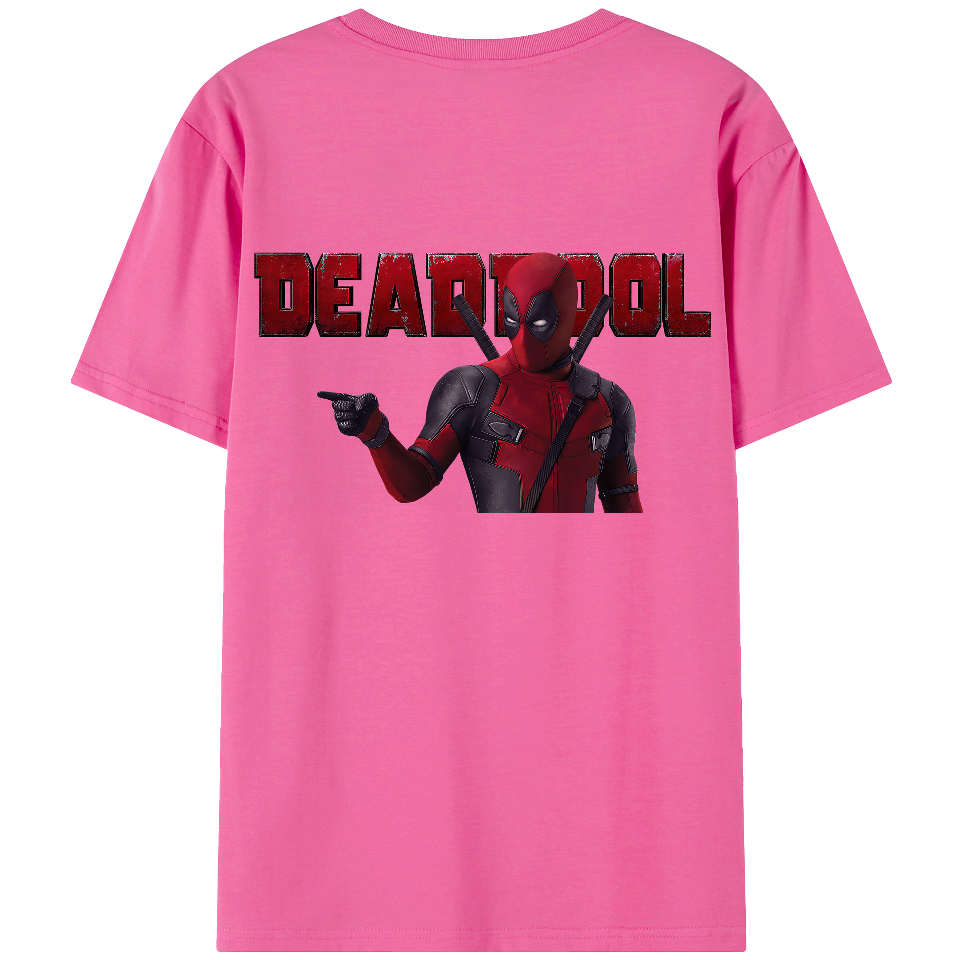 （画像用） Deadpool デッドプール レディース半袖Tシャツ(バックプリント)